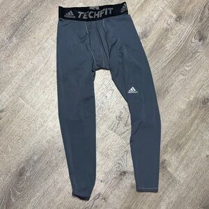 Adidas Men's Gray TechFit Joggers